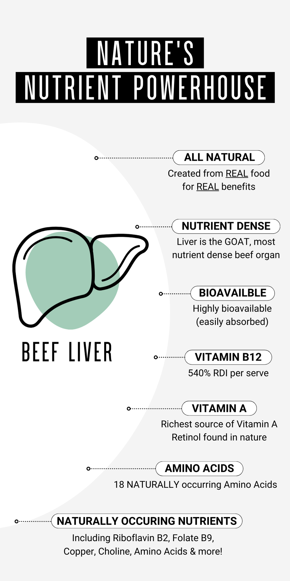 Organic Grass Fed Beef Liver | 160 Capsules - Cell Squared