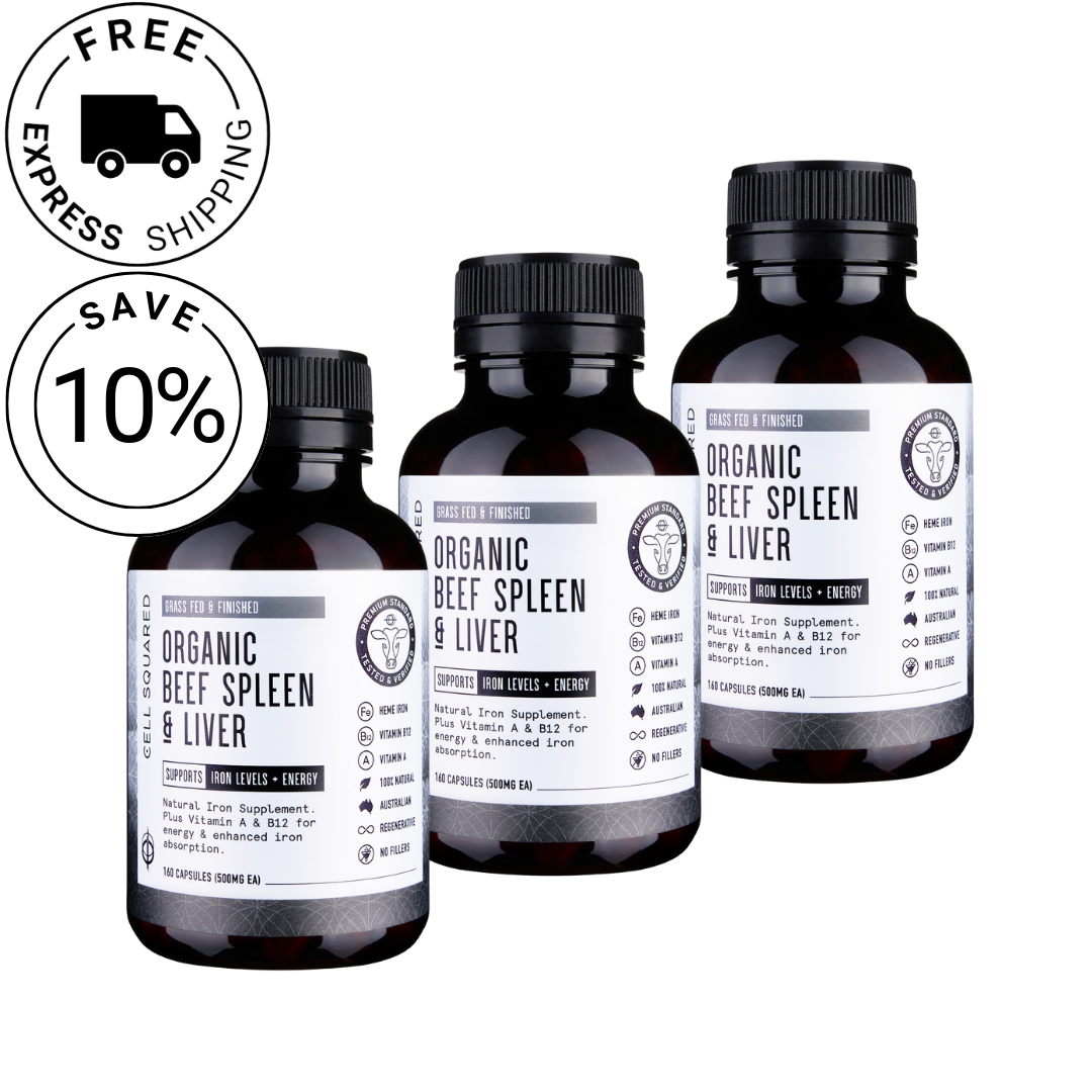 &#39;Iron Metabolism&#39; Beef Spleen &amp; Liver Value Pack - Save 10%